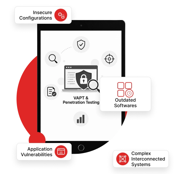 VAPT penetration testing helps identify vulnerabilities, security gaps and IT system risks